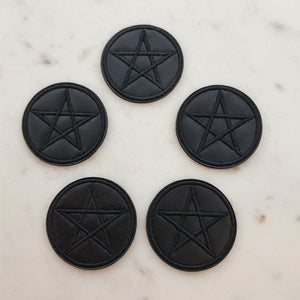 Pentacle Self Adhesive Faux Leather Patch 