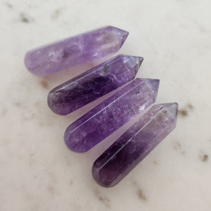 Amethyst Faceted Wand