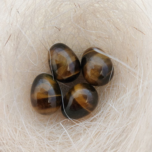 Gold Tiger's Eye Egg (assorted. approx. 3x2.3cm)