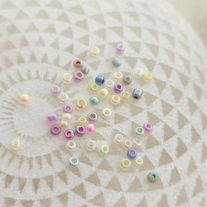 Pastel Colour Glass Seed Beads