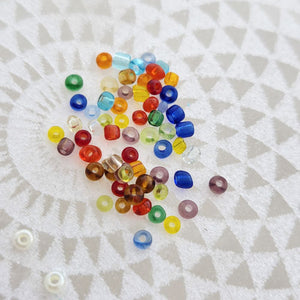 Mixed Colour Glass Seed Beads