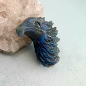 Labradorite Eagle Bust