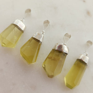 Natural Polished Citrine Point Pendant