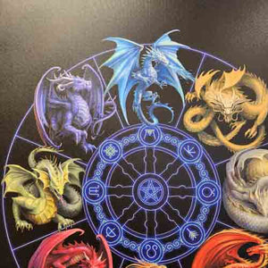 Dragons of the Sabbats Canvas By Anne Stokes