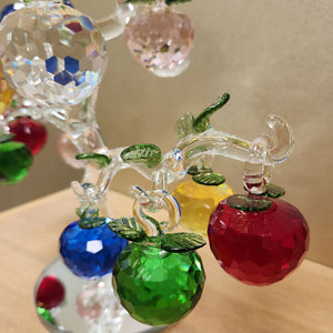 Coloured Glass Apple Tree