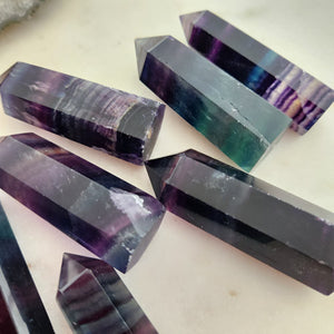 Rainbow Fluorite Polished Point