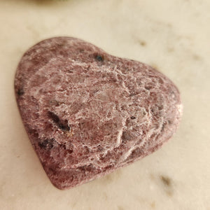 Strawberry Quartz Included Heart