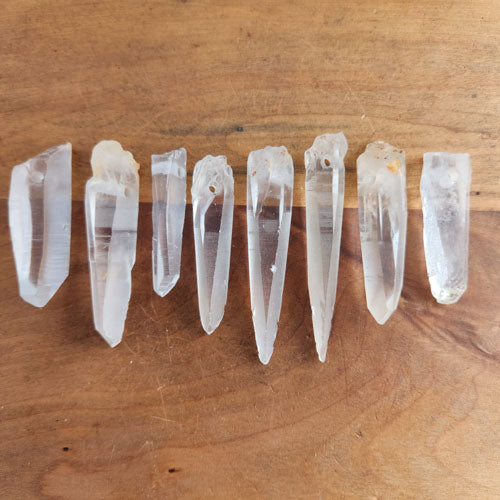 Lemurian Quartz Natural Point Pendant (assorted)