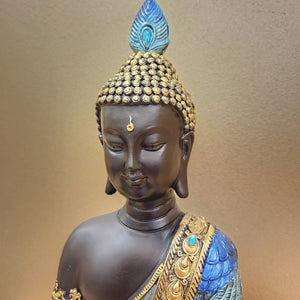 Blue Peacock Sitting Buddha