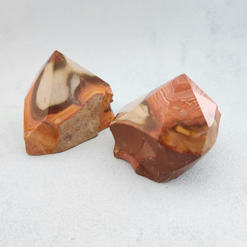 Polychrome Jasper Partially Polished Point (assorted. approx. 6.1-6.7x7.6-7.7x4.9-5.4cm)