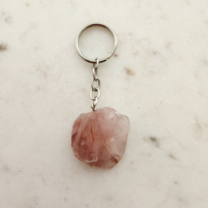 Hematoid Quartz Keyring