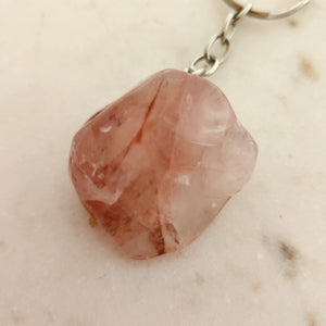 Hematoid Quartz Keyring