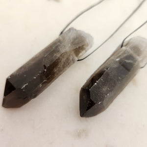 Smoky Quartz Natural Point Pendant