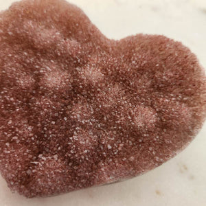 Amethyst Druzy Heart