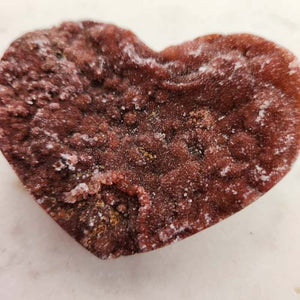 Amethyst Druzy Heart