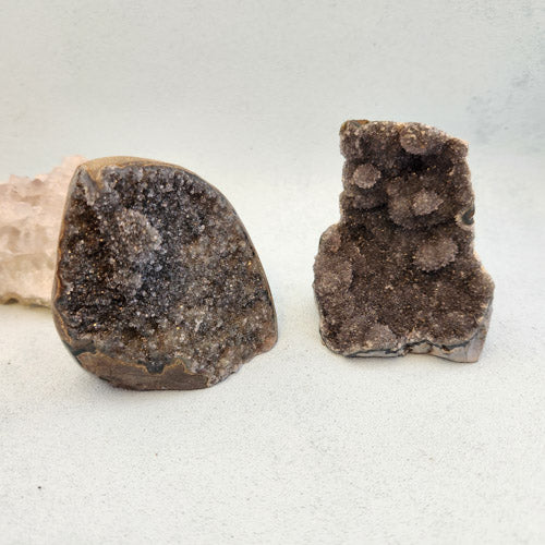 Black Amethyst Standing Druzy (assorted. approx. 7.6-8x6.7-7.1x4.6-4.8cm)