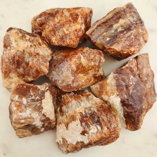 Red Calcite Rough Rock (assorted. approx. 6-9.5x4-5.7cm)
