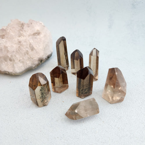 Smoky Quartz Polished Point (assorted. approx. 2.8-4.3x1.4-2.4x1.1-2cm)