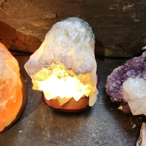 Amethyst Cluster Lamp