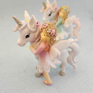 Fairy & Unicorn With Flowers