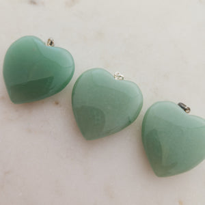 Green Aventurine Heart Pendant