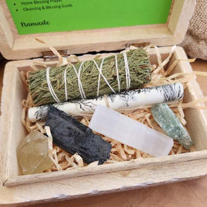 New Home Blessing Kit in Decorative Wooden Box