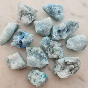 Aqua Blue Quartz Cluster 
