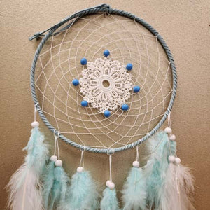 Mint & White Dream Catcher