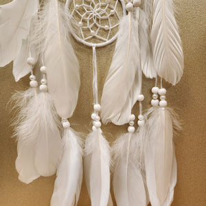 White Crescent Moon Dreamcatcher