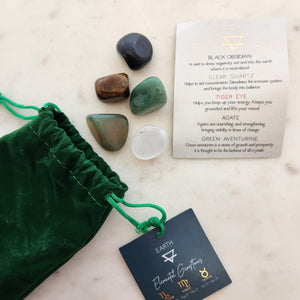 Earth Element Zodiac Crystal Kit