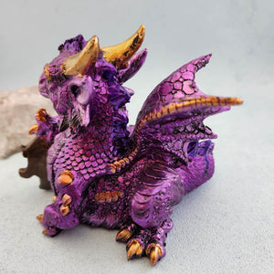 Purple Dragon with Tear Drop Gem