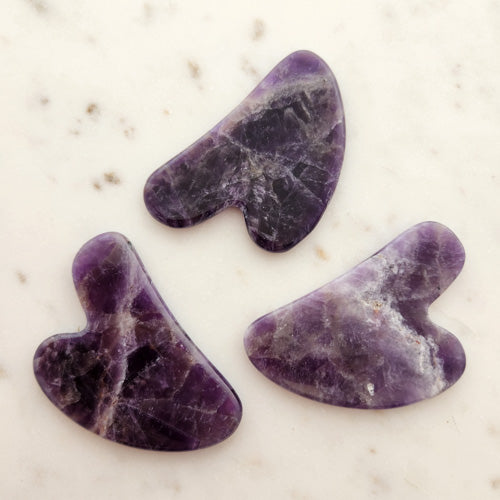 Amethyst Gua Sha Massage Tool (assorted. approx. 8.5x6cm)