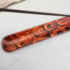 Skull Flames Incense Holder