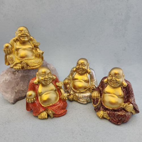 Glitter Lucky Buddha (assorted approx. 6x6cm)