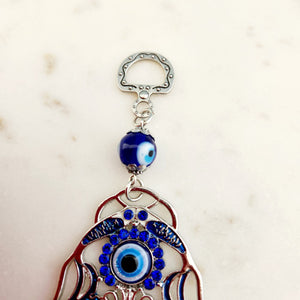 Hamsa Hand with Blue Eye Hanging