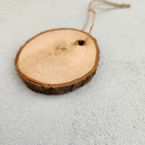 Wooden Tags with Hemp String
