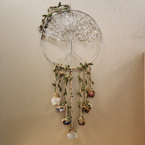 Clear Quartz Crystal Tree of Life Hanging