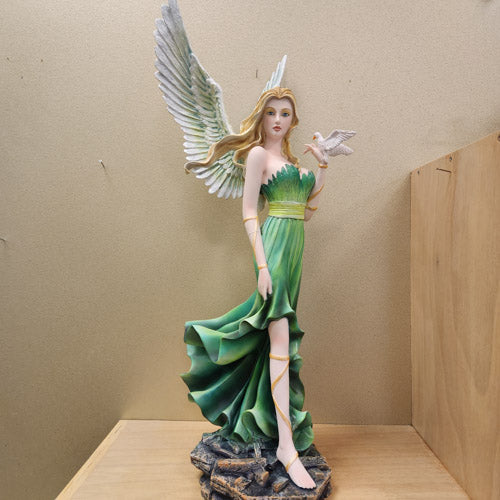 Angel With Messenger Dove (approx. 60x24x22cm)