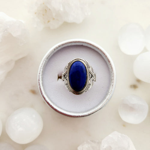 Lapis Lazuli Ring (sterling silver)