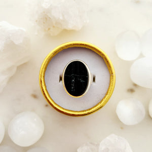 Black Tourmaline Ring