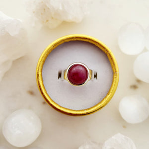 Ruby Round Ring