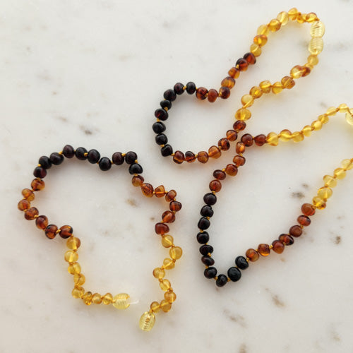 Baltic Amber Child's Necklace (tri-coloured. assorted)