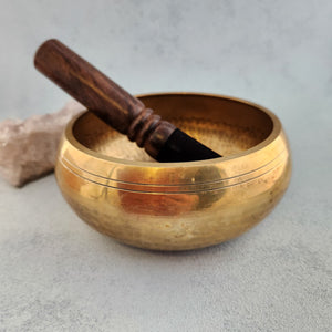 Singing Bowl with Buddhas Engraved in the Bowl