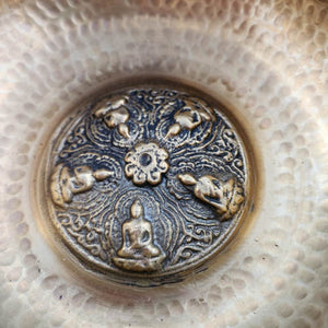 Singing Bowl with Buddhas Engraved in the Bowl