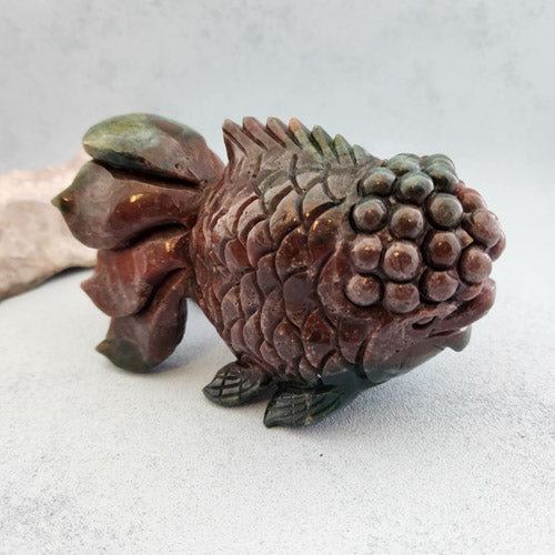 Judy's Jasper Fish (approx. 8.6x5.5x14cm)