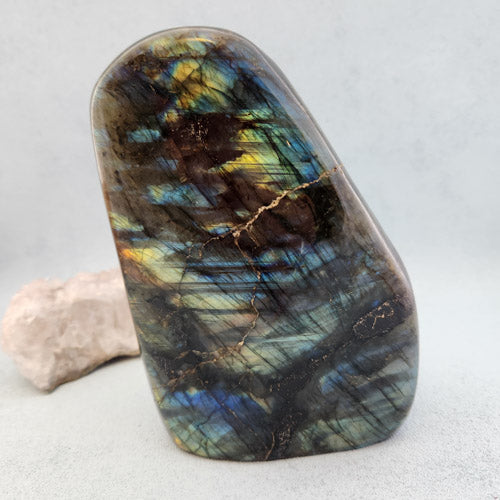 Labradorite Polished Standing Slab (approx. 15x9.5x6cm)