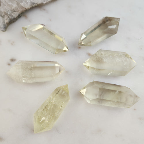 Natural Citrine Double Terminated Point (assorted. approx. 5.1-5.8x2.1-2.6x1.6-1.9cm)