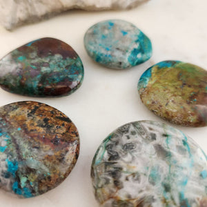 Chrysocolla Plus Flat Stone