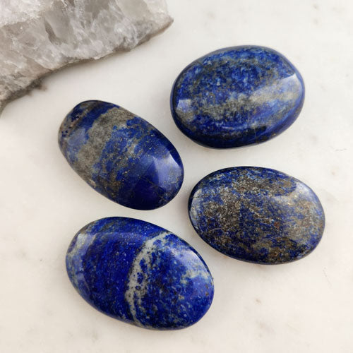 Lapis Palm Stone (assorted. approx. 5.5-6x3.5-3.7cm)