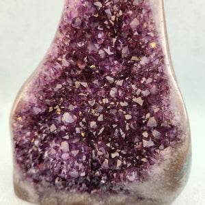 Amethyst Standing Cluster with Polished Edge